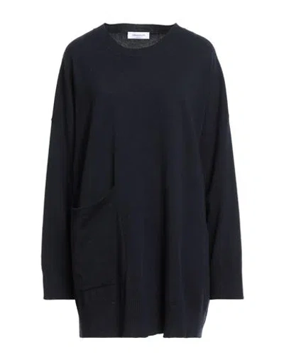 Fabiana Filippi Woman Sweater Midnight Blue Size 12 Virgin Wool, Silk, Cashmere