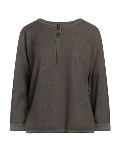 Fabiana Filippi Woman Sweater Military Green Size 4 Cotton, Viscose, Polyester In Multi