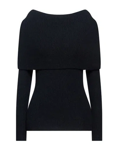 Fabiana Filippi Woman Sweater Navy Size 4 Virgin Wool, Mohair Wool, Polyamide, Wool, Silk In Blue