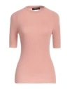 Fabiana Filippi Woman Sweater Antique Rose Size 4 Virgin Wool, Silk, Cashmere In Pink