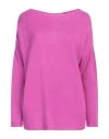 Fabiana Filippi Woman Sweater Purple Size 10 Cashmere