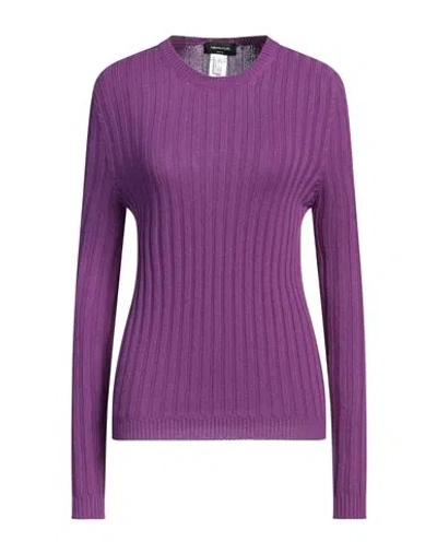 Fabiana Filippi Woman Sweater Purple Size 4 Cashmere