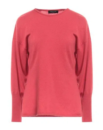 Fabiana Filippi Woman Sweater Red Size 2 Virgin Wool, Silk, Cashmere
