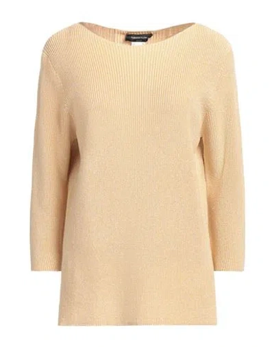Fabiana Filippi Woman Sweater Sand Size 10 Cotton, Viscose, Polyester In Beige