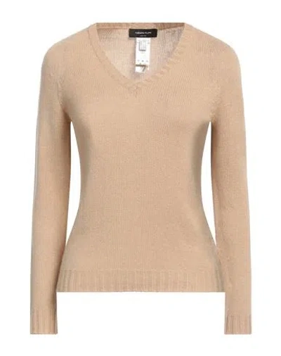 Fabiana Filippi Woman Sweater Sand Size 6 Cashmere In Beige