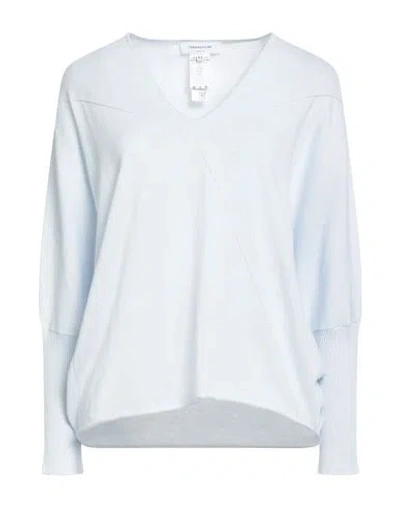 Fabiana Filippi Woman Sweater Sky Blue Size Xs Cotton In White