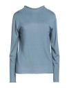 Fabiana Filippi Woman Sweater Slate Blue Size 10 Cashmere, Silk In Blue