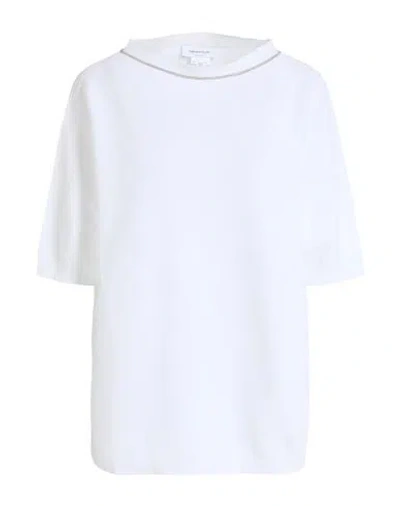 Fabiana Filippi Woman Sweater White Size 10 Cotton, Ecobrass