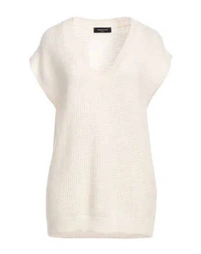 Fabiana Filippi Woman Sweater White Size 10 Mohair Wool, Polyamide, Wool In Neutral