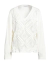 Fabiana Filippi Woman Sweater White Size 12 Cotton In White