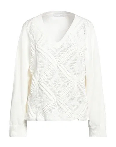 Fabiana Filippi Woman Sweater White Size 12 Cotton