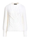 Fabiana Filippi Woman Sweater White Size 16 Merino Wool
