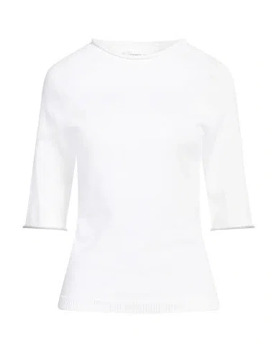 Fabiana Filippi Woman Sweater White Size 2 Cotton, Viscose, Polyester