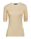 Fabiana Filippi Woman Sweater Yellow Size 8 Cashmere, Silk In Yellow