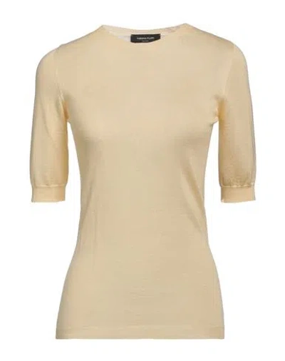 Fabiana Filippi Woman Sweater Yellow Size 8 Cashmere, Silk
