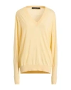 Fabiana Filippi Woman Sweater Yellow Size 10 Cashmere, Silk In Yellow