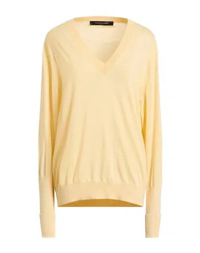 Fabiana Filippi Woman Sweater Yellow Size 10 Cashmere, Silk