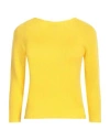 Fabiana Filippi Woman Sweater Yellow Size 8 Cashmere In Yellow