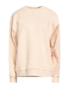Fabiana Filippi Woman Sweatshirt Blush Size 4 Cotton, Ecobrass In Pink