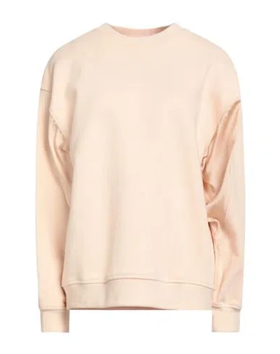 Fabiana Filippi Woman Sweatshirt Blush Size 4 Cotton, Ecobrass In Pink