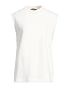Fabiana Filippi Woman Sweatshirt Off White Size 4 Cotton, Viscose In Off White