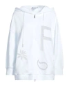 Fabiana Filippi Woman Sweatshirt White Size 6 Cotton, Polyester, Elastane In White