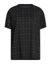 Fabiana Filippi Woman T-shirt Black Size 12 Cotton In Black