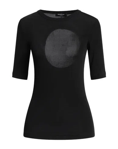 Fabiana Filippi Woman T-shirt Black Size 4 Viscose, Elastane