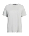 Fabiana Filippi Woman T-shirt Light Grey Size 8 Cotton, Viscose