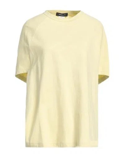 Fabiana Filippi Woman T-shirt Lime Green Size M Cotton In Yellow