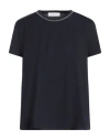 Fabiana Filippi Woman T-shirt Midnight Blue Size 6 Cotton, Ecobrass In Blue