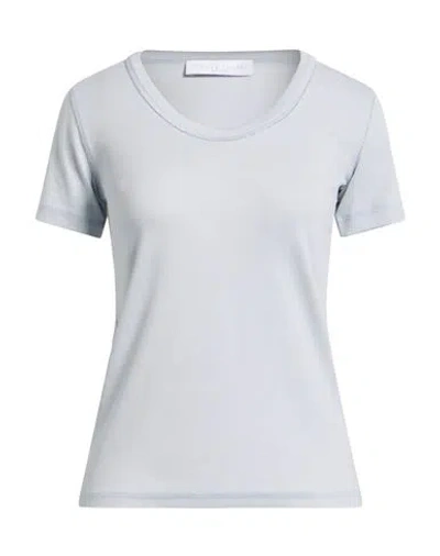 Fabiana Filippi Woman T-shirt Sky Blue Size 6 Cotton, Elastane, Nickel, Ecobrass