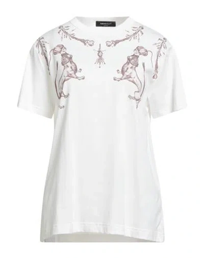 Fabiana Filippi Woman T-shirt White Size 10 Cotton