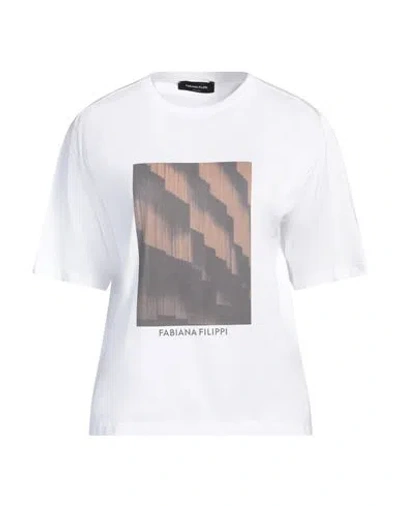 Fabiana Filippi Woman T-shirt White Size 12 Cotton