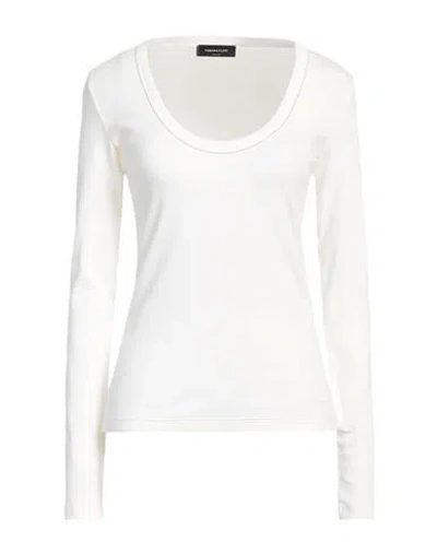 Fabiana Filippi Woman T-shirt White Size 4 Cotton, Elastane