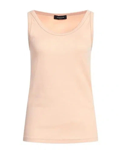 Fabiana Filippi Woman Tank Top Blush Size 10 Cotton, Elastane In Pink