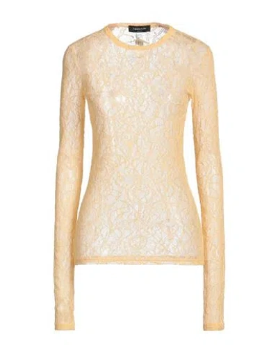 Fabiana Filippi Woman Top Apricot Size 14 Polyamide, Elastane In Orange