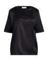 Fabiana Filippi Woman Top Black Size 6 Silk, Elastane, Viscose, Cashmere, Polyester