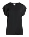 Fabiana Filippi Woman Top Black Size 8 Viscose, Nylon, Glass, Polyester In Black