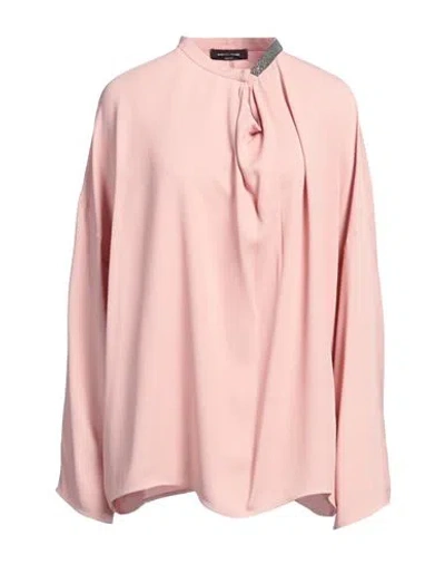 Fabiana Filippi Woman Top Blush Size 10 Acetate, Silk, Ecobrass In Pink
