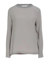 Fabiana Filippi Woman Top Grey Size 10 Acetate, Silk, Virgin Wool, Cashmere, Ecobrass