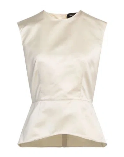 FABIANA FILIPPI FABIANA FILIPPI WOMAN TOP IVORY SIZE 10 POLYESTER