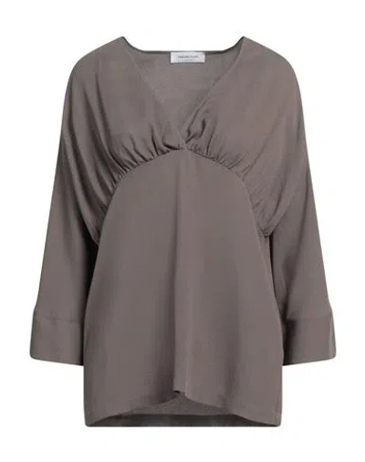 Fabiana Filippi Woman Top Lead Size 2 Acetate, Silk In Grey
