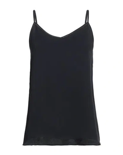 Fabiana Filippi Woman Top Midnight Blue Size 2 Acetate, Silk, Ecobrass In Blue