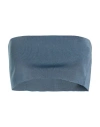 Fabiana Filippi Woman Top Slate Blue Size M Viscose, Polyester