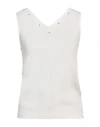 Fabiana Filippi Studed V-neck Crepe Blouse In White