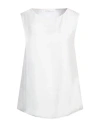 Fabiana Filippi Woman Top White Size 6 Polyester, Elastane, Ecobrass