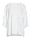 Fabiana Filippi Woman Top White Size 6 Viscose, Elastane, Nylon, Glass, Resin In White