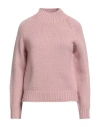 Fabiana Filippi Woman Turtleneck Antique Rose Size 14 Virgin Wool In Pink