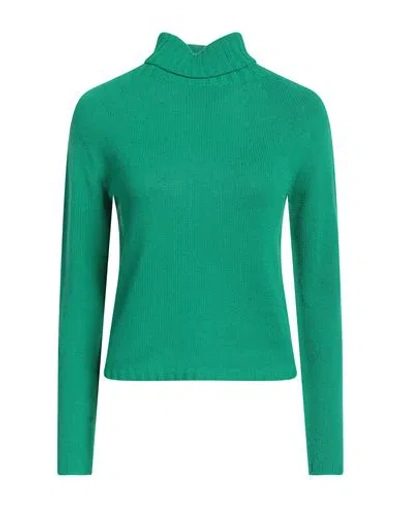 Fabiana Filippi Woman Turtleneck Green Size 4 Cashmere
